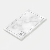 Modern gepersonaliseerd Notitieblok van het Monogr Post-it® Notes (Schuin)
