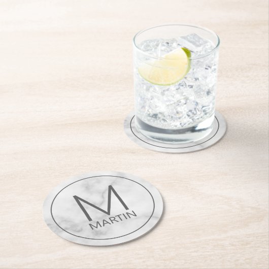 Modern gepersonaliseerd Onderzetter van het Monogr (Insitu)