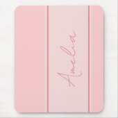 Modern gepersonaliseerd roze muismat (Voorkant)