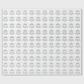 Modern Gepersonaliseerd Script Tekst en Zakelijke Cadeaupapier (Vlak)