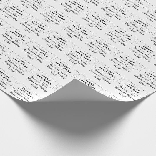 Modern Gepersonaliseerd Script Tekst en Zakelijke  Cadeaupapier (Hoek)