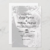Modern Gepersonaliseerd Uitnodiging tot bruiloft (Voorkant / Achterkant)