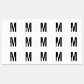Modern gepersonaliseerd vet monogram en naamlabels labels (Vel)