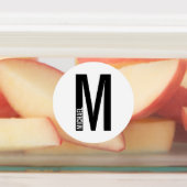 Modern gepersonaliseerd vet monogram en naamlabels labels (Aangebracht)