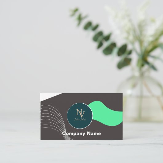 Modern gepersonaliseerd Visitekaartje (Staand voorkant)