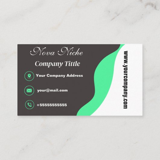 Modern gepersonaliseerd Visitekaartje (Achterkant)