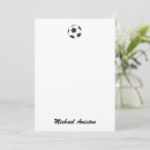 Modern gepersonaliseerd Voetbal Feestdagenkaart (Staand voorkant)