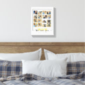 Modern, gepersonaliseerd We houden van je mam foto Canvas Afdruk (Insitu (Slaapkamer))