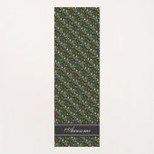 Modern gepersonaliseerd zwart opal valpatroon yogamat (Voorkant)