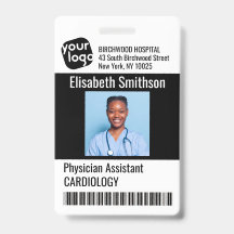 Modern gepersonaliseerde arts-assistentenpas