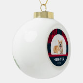 Modern geplakt aangepaste nieuwe puppy keramische bal ornament (Links)