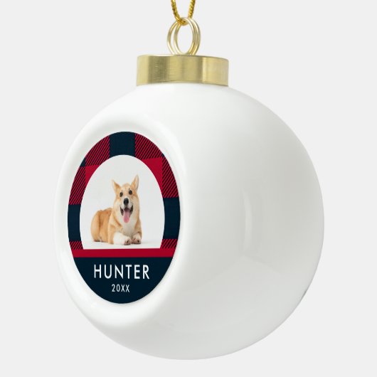 Modern geplakt aangepaste nieuwe puppy keramische bal ornament (Rechts)
