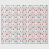 Modern geplakt kerstinpakpapier cadeaupapier (Vlak)