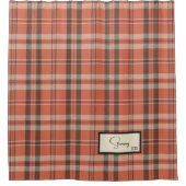 Modern geplakt koraalgordijn douchegordijn (Voorkant)