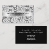 Modern geregistreerd verpleegpatroon visitekaartje (Voorkant / Achterkant)