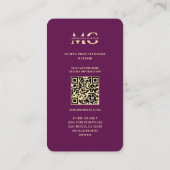 Modern Geregistreerd Verpleegster Elegant Luxe Paa Visitekaartje (Achterkant)