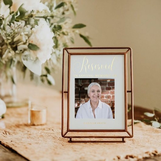 Modern gereserveerd gedenkteken voor foto folie afdrukken