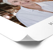 Modern gereserveerd gedenkteken voor foto poster (Hoek)