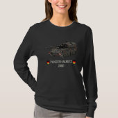 Modern German self propelled artillery Panzerhaubi T-shirt (Voorkant)