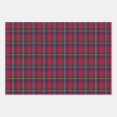 Modern geruite kerstcadeau inpakpapier vel (Voorkant)