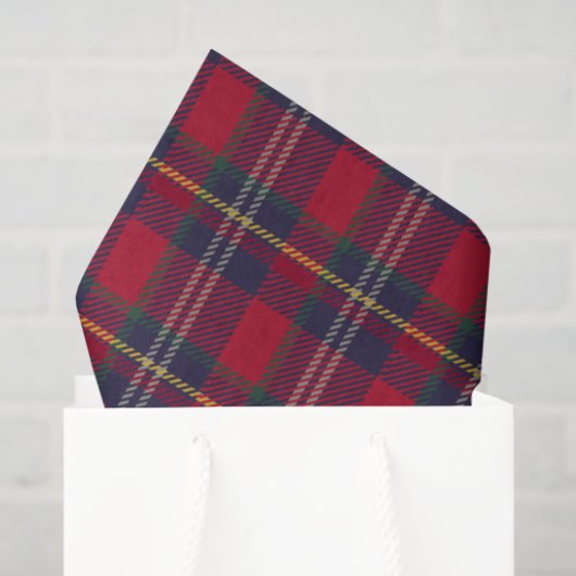 Modern geruite kerstcadeau tissuepapier (Cadeauzakje)