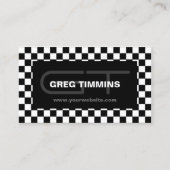 Modern geruite sjabloon voor visitekaartjes (Voorkant)