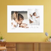Modern gescheurd rand multi foto gepersonaliseerd  canvas afdruk (Insitu (Woonkamer))