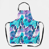 Modern geschilderd Abstract patroon Schort (Voorkant)