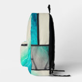 Modern geschilderd sprankelend zee zand patroon bedrukte rugzak (Rechts)