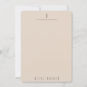 modern gesofisticeerd monogram notitiekaartje (Voorkant)