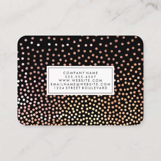 Modern gespikkeld patroon visitekaartje (Achterkant)