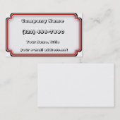 Modern gestapeld plastic visitekaartje (Voorkant / Achterkant)