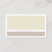 Modern gestileerd minimalistisch | Taupe Earth-ton Visitekaartje (Achterkant)