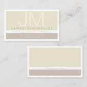 Modern gestileerd minimalistisch | Taupe Earth-ton Visitekaartje (Voorkant / Achterkant)