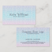 Modern gestileerd strand met watergolven visitekaartje (Voorkant / Achterkant)