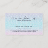 Modern gestileerd strand met watergolven visitekaartje (Achterkant)