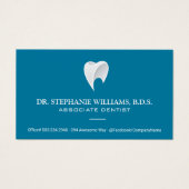 Modern gestileerd tandlogo | Tandheelkunde Visitekaartje (Voorkant)