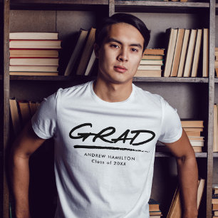 Modern gestormd Afstudeerder - Aangepast Afstudere T-shirt