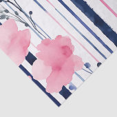 Modern gestreept bloemmotief tissuepapier (Detail)