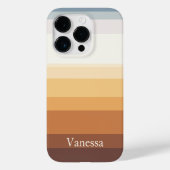 Modern gestreept Case-Mate iPhone case (Achterkant)