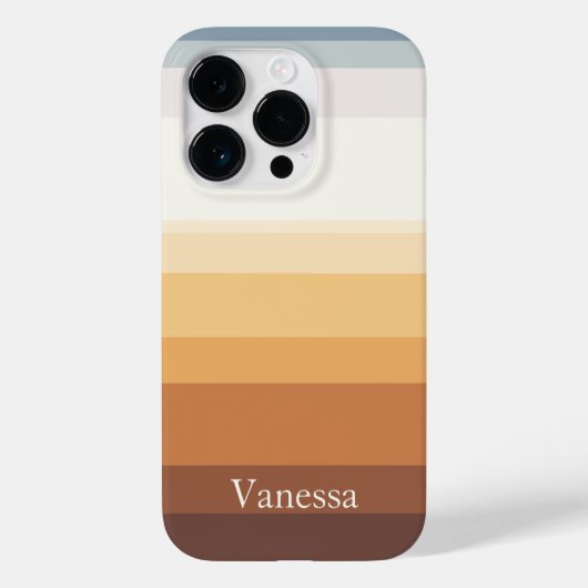 Modern gestreept Case-Mate iPhone case (Achterkant)