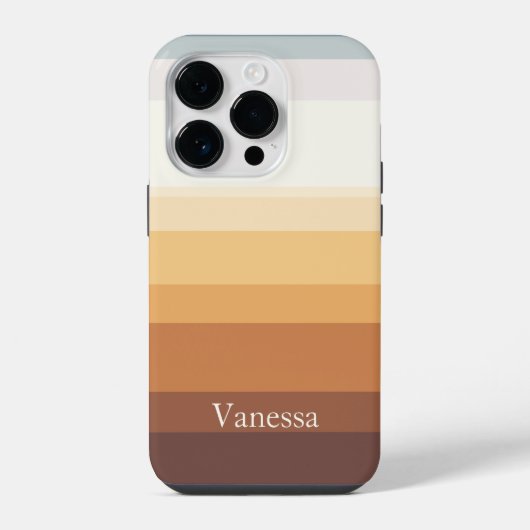 Modern gestreept iPhone hoesje (Achterkant)