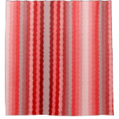 Modern gestreept ontwerp in verschillende tinten r douchegordijn (Voorkant)