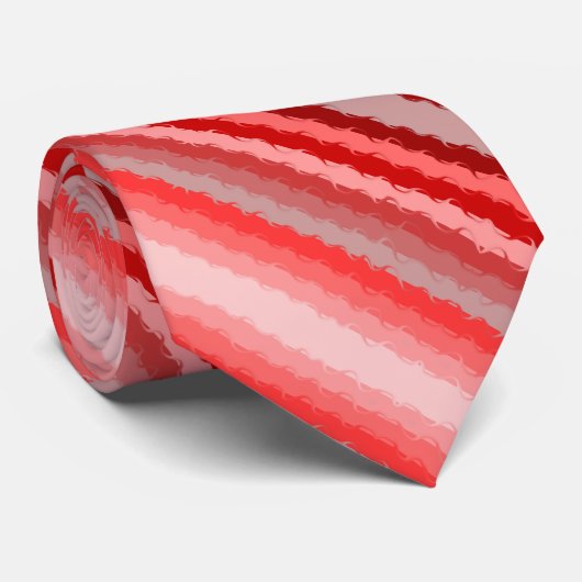 Modern gestreept ontwerp in verschillende tinten r stropdas (Opgerold)