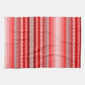 Modern gestreept ontwerp in verschillende tinten r theedoek (Horizontaal)