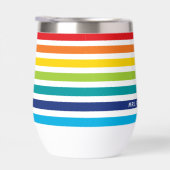 MODERN GESTREEPT PATROON stijlvolle regenboog kleu (Rechts)