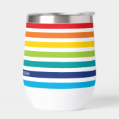 MODERN GESTREEPT PATROON stijlvolle regenboog kleu (Links)