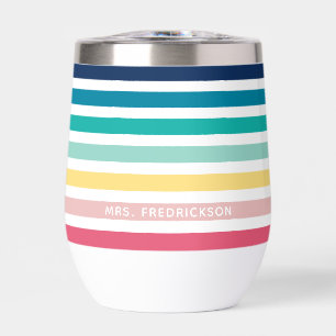 MODERN GESTREEPT PATROON stijlvolle regenboog past