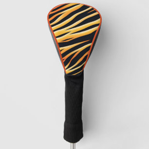 Modern Gestreepte tijgerhuiden Print katachtige wi Golfheadcover