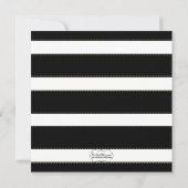 Modern gestreepte zonnebloem Vrijgezellenfeest Kaart (Achterkant)